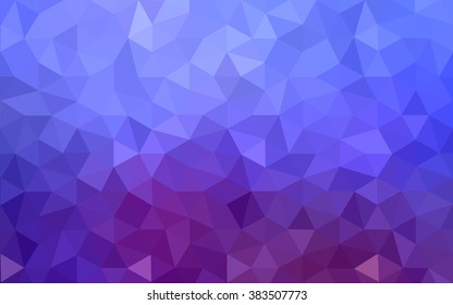Multicolor blue, red polygonal illustration, which consist of triangles. Geometric background in Origami style with gradient. Triangular design for your business.