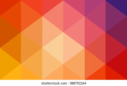 Multicolor blue, red polygonal illustration, which consist of triangles. Geometric background in Origami style with gradient. Triangular design for your business.