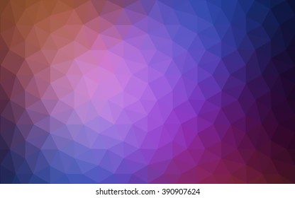 Multicolor blue, red polygonal illustration, which consist of triangles. Geometric background in Origami style with gradient. Triangular design for your business.
