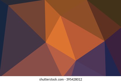 Multicolor blue, red polygonal illustration, which consist of triangles. Geometric background in Origami style with gradient. Triangular design for your business.