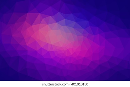 Multicolor blue, red polygonal illustration, which consist of triangles. Geometric background in Origami style with gradient. Triangular design for your business.