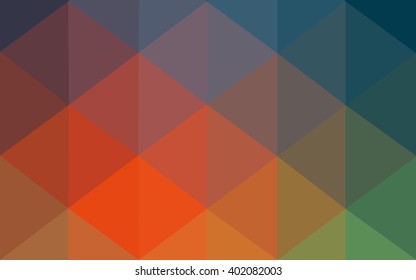 Multicolor blue, red polygonal illustration, which consist of triangles. Geometric background in Origami style with gradient. Triangular design for your business.