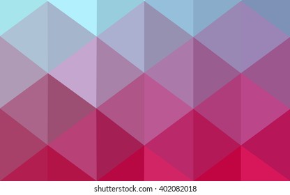 Multicolor blue, red polygonal illustration, which consist of triangles. Geometric background in Origami style with gradient. Triangular design for your business.