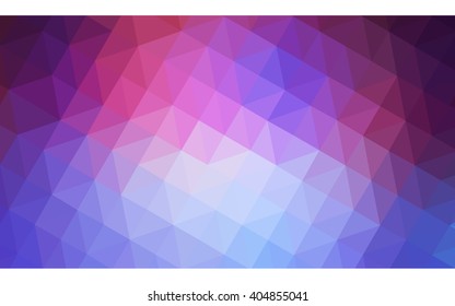 Multicolor blue, red polygonal illustration, which consist of triangles. Geometric background in Origami style with gradient. Triangular design for your business.