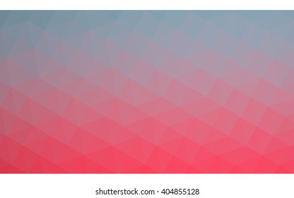 Multicolor blue, red polygonal illustration, which consist of triangles. Geometric background in Origami style with gradient. Triangular design for your business.