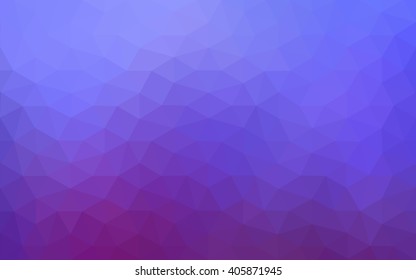 Multicolor blue, red polygonal illustration, which consist of triangles. Geometric background in Origami style with gradient. Triangular design for your business.