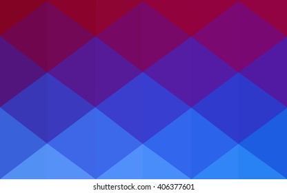 Multicolor blue, red polygonal illustration, which consist of triangles. Geometric background in Origami style with gradient. Triangular design for your business.