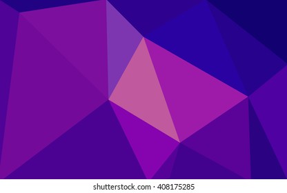Multicolor blue, red polygonal illustration, which consist of triangles. Geometric background in Origami style with gradient. Triangular design for your business.