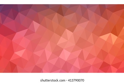 Multicolor blue, red polygonal illustration, which consist of triangles. Geometric background in Origami style with gradient. Triangular design for your business.