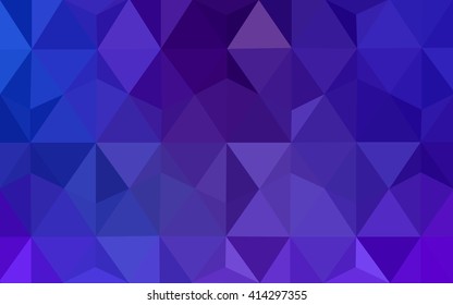 Multicolor blue, red polygonal illustration, which consist of triangles. Geometric background in Origami style with gradient. Triangular design for your business.