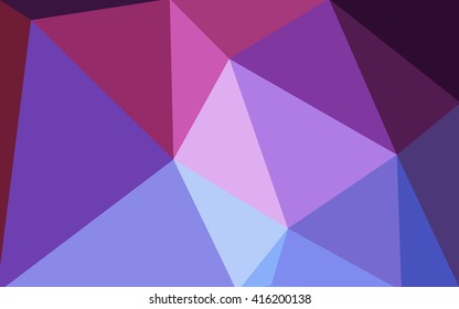 Multicolor blue, red polygonal illustration, which consist of triangles. Geometric background in Origami style with gradient. Triangular design for your business.