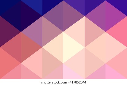 Multicolor blue, red polygonal illustration, which consist of triangles. Geometric background in Origami style with gradient. Triangular design for your business.