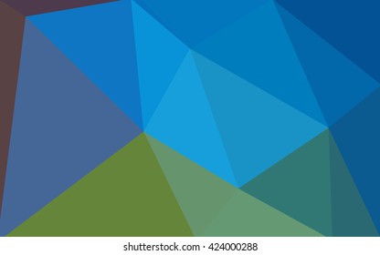 Multicolor blue, red polygonal illustration, which consist of triangles. Geometric background in Origami style with gradient. Triangular design for your business.
