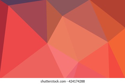 Multicolor blue, red polygonal illustration, which consist of triangles. Geometric background in Origami style with gradient. Triangular design for your business.
