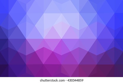 Multicolor blue, red polygonal illustration, which consist of triangles. Geometric background in Origami style with gradient. Triangular design for your business.