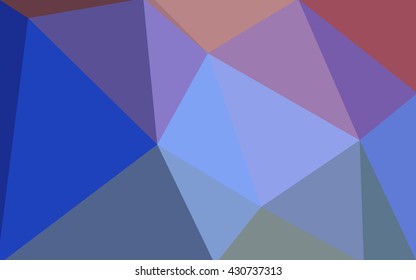 Multicolor blue, red polygonal illustration, which consist of triangles. Geometric background in Origami style with gradient. Triangular design for your business.