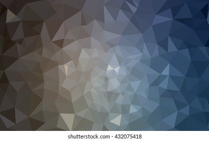 Multicolor blue, red polygonal illustration, which consist of triangles. Geometric background in Origami style with gradient. Triangular design for your business.