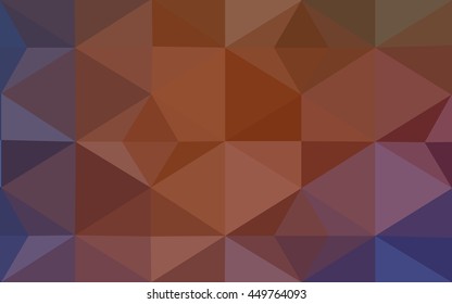 Multicolor blue, red polygonal illustration, which consist of triangles. Geometric background in Origami style with gradient. Triangular design for your business.