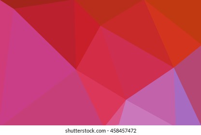 Multicolor blue, red polygonal illustration, which consist of triangles. Geometric background in Origami style with gradient. Triangular design for your business.