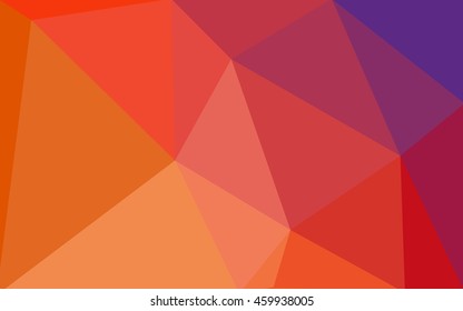 Multicolor blue, red polygonal illustration, which consist of triangles. Geometric background in Origami style with gradient. Triangular design for your business.