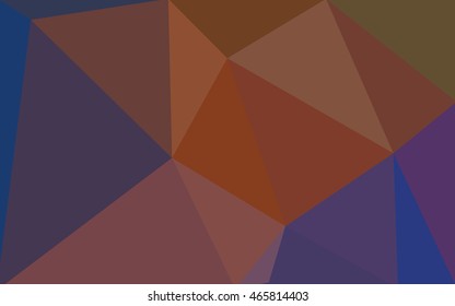 Multicolor blue, red polygonal illustration, which consist of triangles. Geometric background in Origami style with gradient. Triangular design for your business.