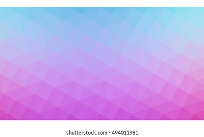 Multicolor blue, red polygonal illustration, which consist of triangles. Geometric background in Origami style with gradient. Triangular design for your business.