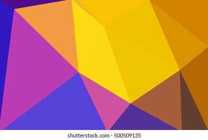 Multicolor blue, red polygonal illustration, which consist of triangles. Geometric background in Origami style with gradient. Triangular design for your business.
