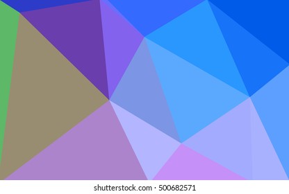 Multicolor blue, red polygonal illustration, which consist of triangles. Geometric background in Origami style with gradient. Triangular design for your business.
