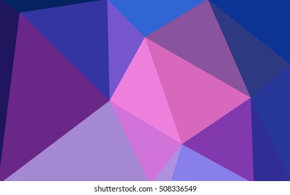 Multicolor blue, red polygonal illustration, which consist of triangles. Geometric background in Origami style with gradient. Triangular design for your business.