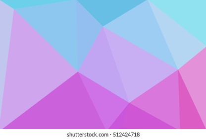 Multicolor blue, red polygonal illustration, which consist of triangles. Geometric background in Origami style with gradient. Triangular design for your business.