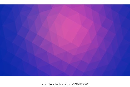 Multicolor blue, red polygonal illustration, which consist of triangles. Geometric background in Origami style with gradient. Triangular design for your business.