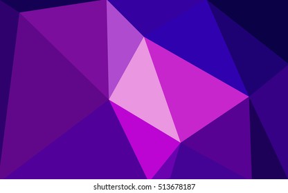 Multicolor blue, red polygonal illustration, which consist of triangles. Geometric background in Origami style with gradient. Triangular design for your business.