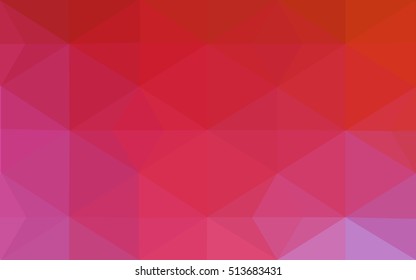 Multicolor blue, red polygonal illustration, which consist of triangles. Geometric background in Origami style with gradient. Triangular design for your business.