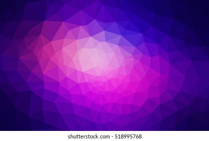 Multicolor blue, red polygonal illustration, which consist of triangles. Geometric background in Origami style with gradient. Triangular design for your business.