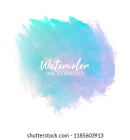 Multicolor Blue and Violet Watercolor Background