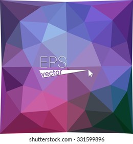multicolor blue yellow green red orange geometric rumpled triangular low poly style gradient illustration graphic background. Vector polygonal design for your business.