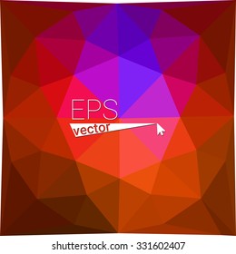 multicolor blue yellow green red orange geometric rumpled triangular low poly style gradient illustration graphic background. Vector polygonal design for your business.