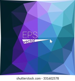 multicolor blue yellow green red orange geometric rumpled triangular low poly style gradient illustration graphic background. Vector polygonal design for your business.