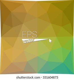 multicolor blue yellow green red orange geometric rumpled triangular low poly style gradient illustration graphic background. Vector polygonal design for your business.