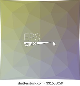 multicolor blue yellow green red orange geometric rumpled triangular low poly style gradient illustration graphic background. Vector polygonal design for your business.