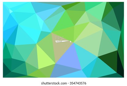Multicolor blue, yellow, orange geometric rumpled triangular low poly origami style gradient illustration graphic background. Vector polygonal design for your business.