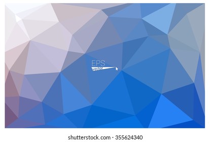 Multicolor blue, yellow, orange geometric rumpled triangular low poly origami style gradient illustration graphic background. Vector polygonal design for your business.