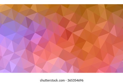 Multicolor blue, yellow, orange polygonal illustration, which consist of triangles. Geometric background in Origami style with gradient. Triangular design for your business.
