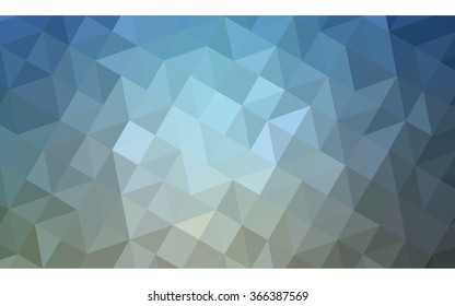Multicolor blue, yellow, orange polygonal illustration, which consist of triangles. Geometric background in Origami style with gradient. Triangular design for your business.