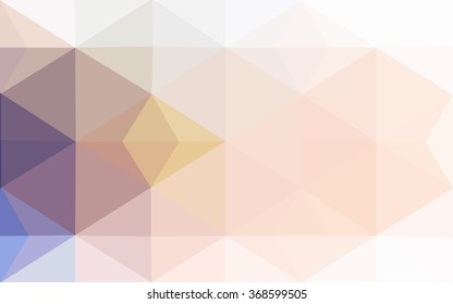 Multicolor blue, yellow, orange polygonal illustration, which consist of triangles. Geometric background in Origami style with gradient. Triangular design for your business.