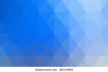 Multicolor blue, yellow, orange polygonal illustration, which consist of triangles. Geometric background in Origami style with gradient. Triangular design for your business.