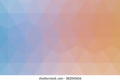 Multicolor blue, yellow, orange polygonal illustration, which consist of triangles. Geometric background in Origami style with gradient. Triangular design for your business.