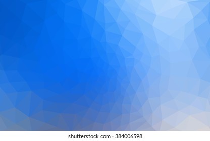 Multicolor blue, yellow, orange polygonal illustration, which consist of triangles. Geometric background in Origami style with gradient. Triangular design for your business.