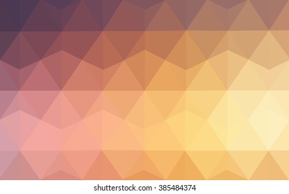 Multicolor blue, yellow, orange polygonal illustration, which consist of triangles. Geometric background in Origami style with gradient. Triangular design for your business.