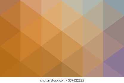 Multicolor blue, yellow, orange polygonal illustration, which consist of triangles. Geometric background in Origami style with gradient. Triangular design for your business.